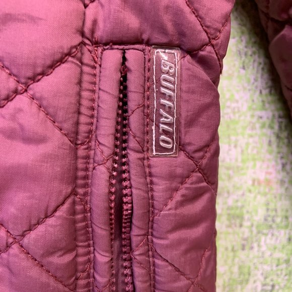 buffalo david bitton | Burgundy Quilted Jacket - Women Size Medium (M) - Picture 3 of 9